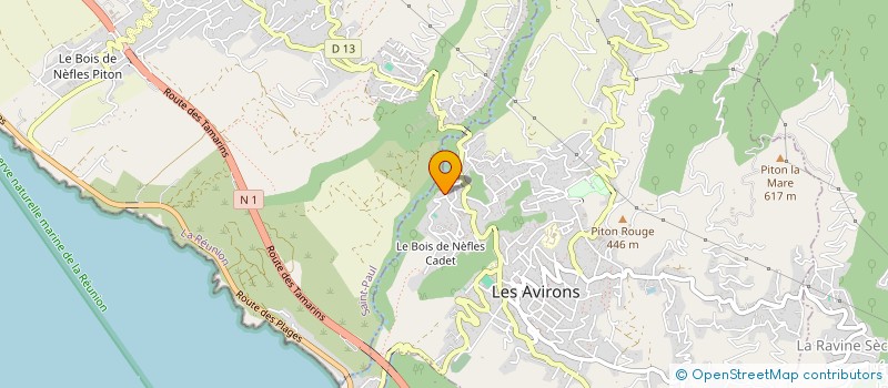 localisation de l'entreprise MADAME VERONIQUE BONIN à LES AVIRONS