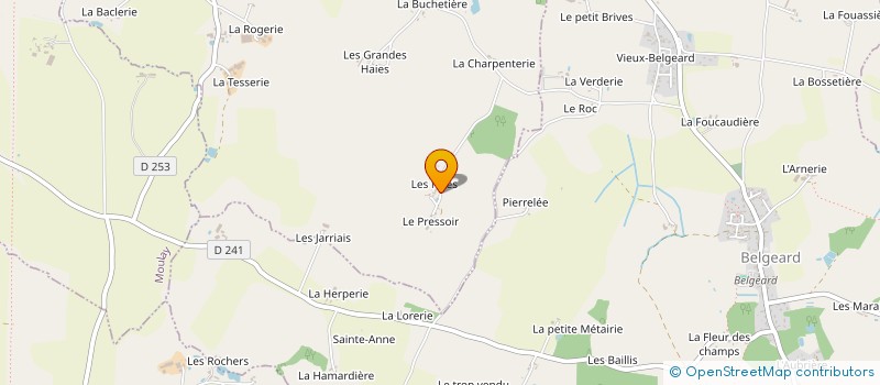 localisation de l'entreprise MADAME VERONIQUE BONNEAU à GRAZAY