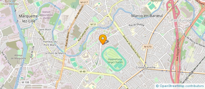localisation de l'entreprise MADAME VERONIQUE BONNEL à MARCQ-EN-BARŒUL