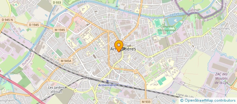localisation de l'entreprise MADAME VERONIQUE BONNET à ARMENTIERES