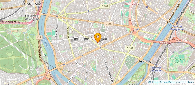 localisation de l'entreprise MADAME VERONIQUE BOSSART à BOULOGNE-BILLANCOURT
