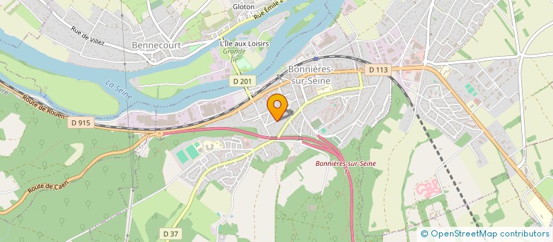 localisation de l'entreprise MADAME VERONIQUE BOUCHAUD  BONNIERES-SUR-SEINE