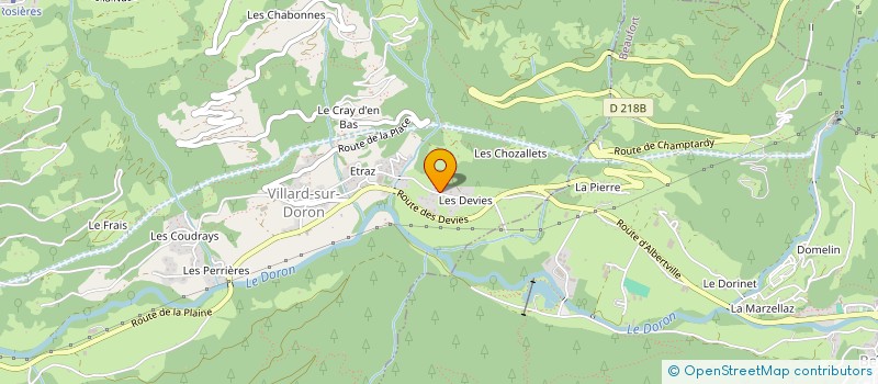localisation de l'entreprise MADAME VERONIQUE BOUCHET à VILLARD-SUR-DORON