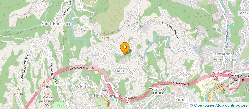 localisation de l'entreprise MADAME VERONIQUE BOUDARENE  NICE