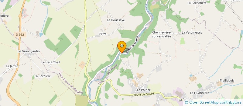 localisation de l'entreprise MADAME VERONIQUE BOUDONNET à LA LANDE-PATRY