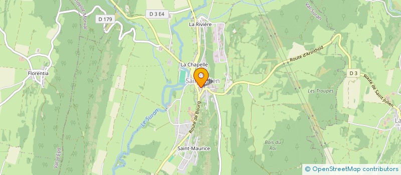 localisation de l'entreprise MADAME VERONIQUE BOUGNON  VAL SURAN