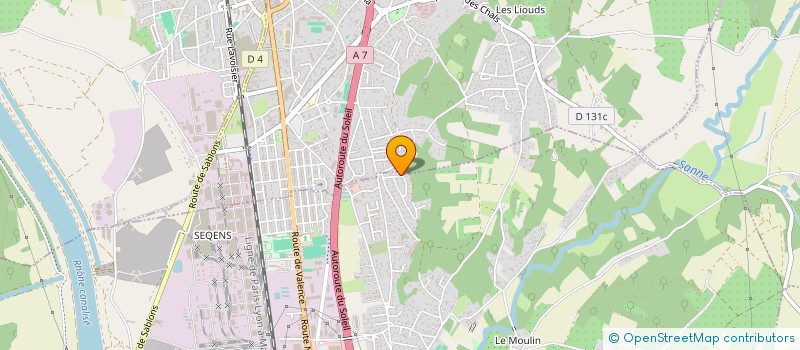 localisation de l'entreprise MADAME VERONIQUE BOUILLOT  SALAISE-SUR-SANNE