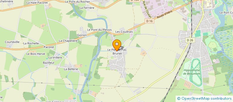 localisation de l'entreprise MADAME VERONIQUE BOUINEAU à NORT-SUR-ERDRE