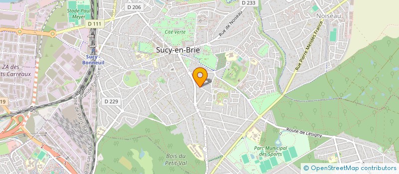 localisation de l'entreprise MADAME VERONIQUE BOULARD  SUCY-EN-BRIE