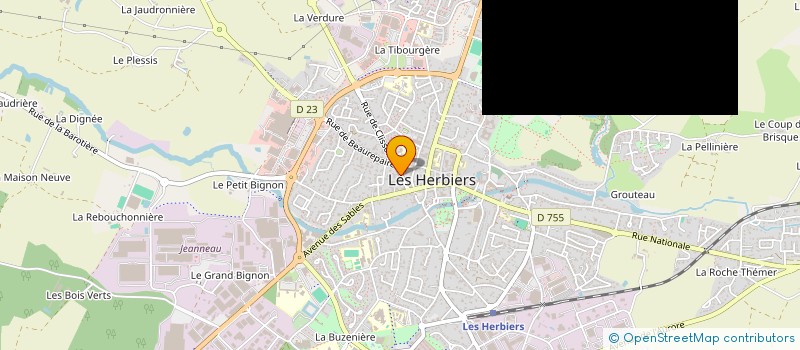 localisation de l'entreprise MADAME VERONIQUE BOULEAU à LES HERBIERS