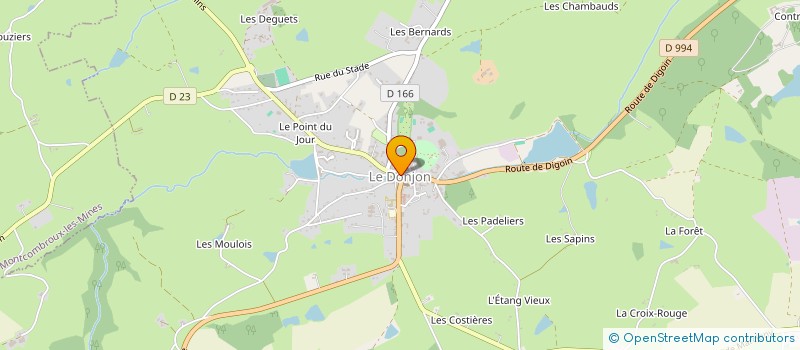 localisation de l'entreprise MADAME VERONIQUE BOURACHOT à LE DONJON