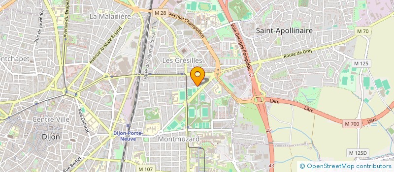 localisation de l'entreprise MADAME VERONIQUE BOURDIAUX à DIJON