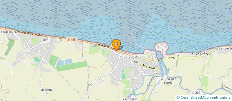 localisation de l'entreprise MADAME VERONIQUE BOURELLE  LE VIVIER-SUR-MER