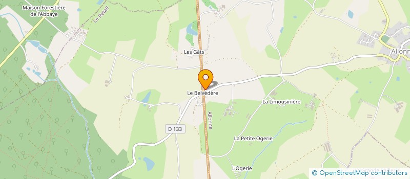 localisation de l'entreprise MADAME VERONIQUE BOURREAU  ALLONNE