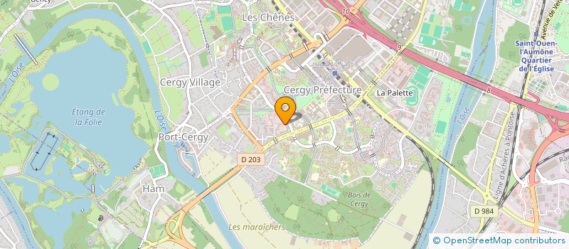 localisation de l'entreprise MADAME VERONIQUE BOUTHY à CERGY