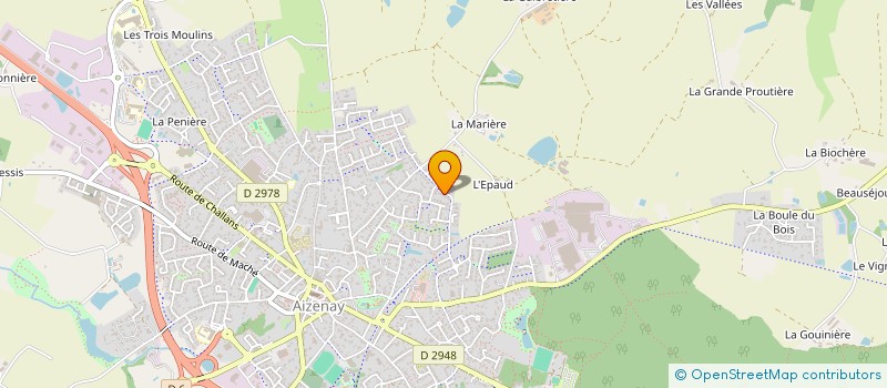 localisation de l'entreprise MADAME VERONIQUE BOUYER  AIZENAY