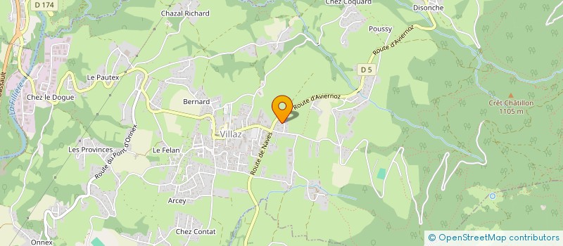 localisation de l'entreprise MADAME VERONIQUE BOYER  VILLAZ