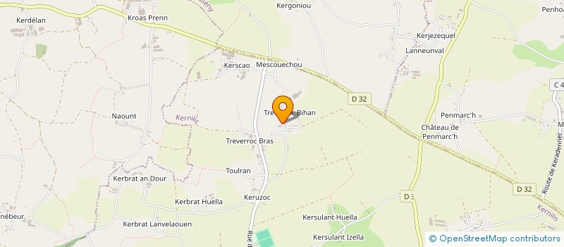 localisation de l'entreprise MADAME VERONIQUE BOZEC  KERNILIS