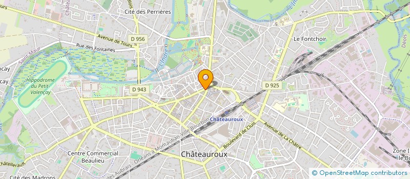 localisation de l'entreprise MADAME VERONIQUE BOZON à CHATEAUROUX