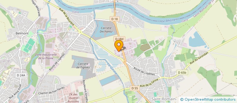 localisation de l'entreprise MADAME VERONIQUE BRANSOL  SAINT-ROMAIN-DE-JALIONAS