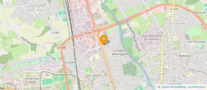 localisation de l'entreprise MADAME VERONIQUE BRASSEUR à LE MANS