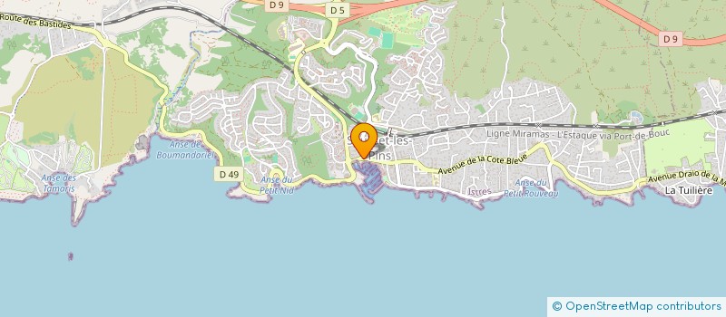 localisation de l'entreprise MADAME VERONIQUE BREAU  SAUSSET-LES-PINS