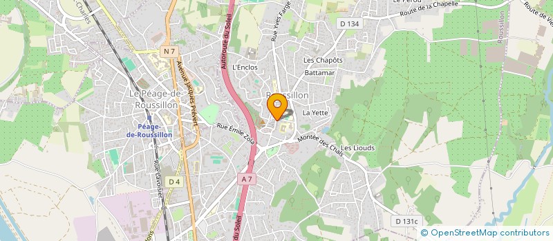 localisation de l'entreprise MADAME VERONIQUE BRES à ROUSSILLON