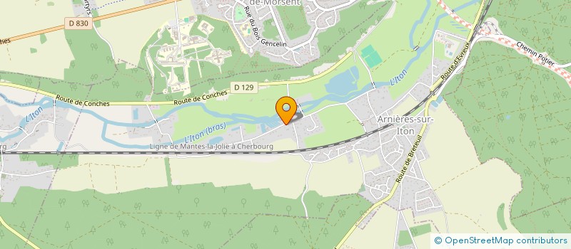 localisation de l'entreprise MADAME VERONIQUE BRIANT  ARNIERES-SUR-ITON