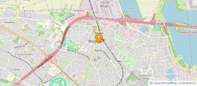 localisation de l'entreprise MADAME VERONIQUE BRIAT  BRUGES