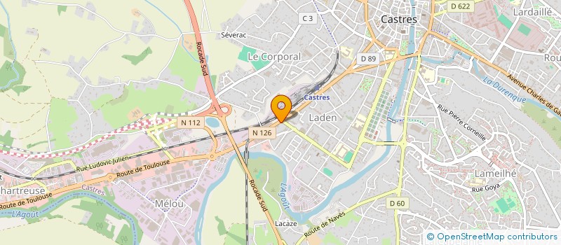 localisation de l'entreprise MADAME VERONIQUE BRIEN à CASTRES