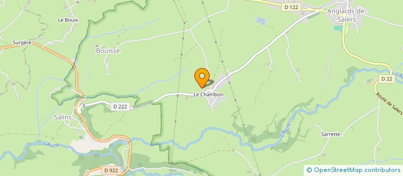 localisation de l'entreprise MADAME VERONIQUE BRIFFAULT à ANGLARDS-DE-SALERS
