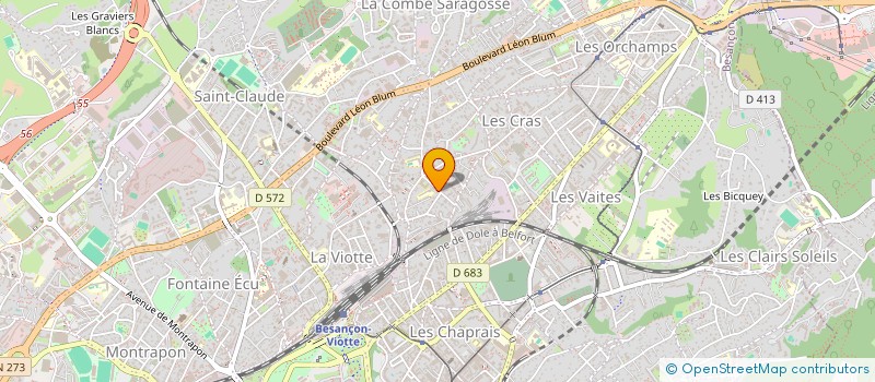 localisation de l'entreprise MADAME VERONIQUE BRIOTTET  BESANCON