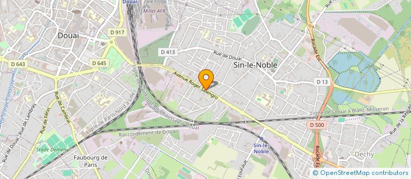 localisation de l'entreprise MADAME VERONIQUE BRISACQ  SIN-LE-NOBLE