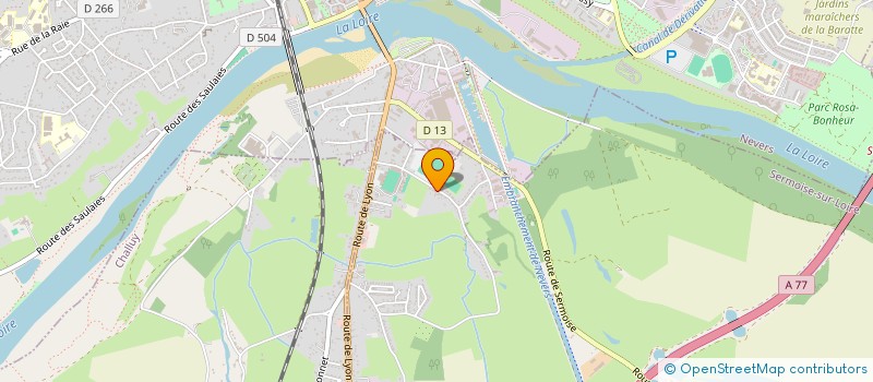 localisation de l'entreprise MADAME VERONIQUE BROSSARD  SERMOISE-SUR-LOIRE