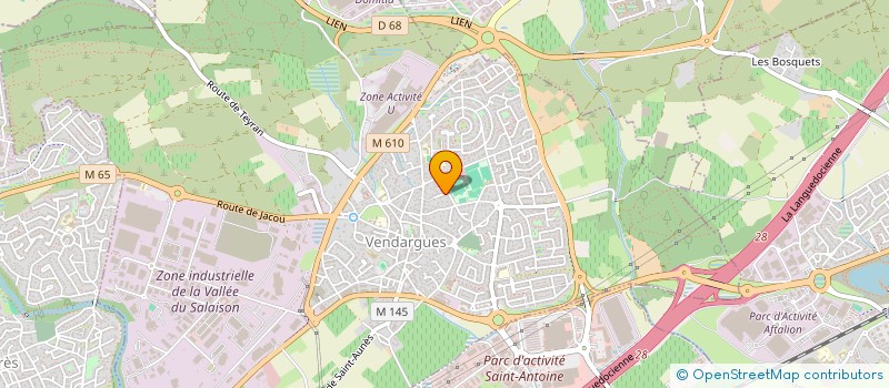 localisation de l'entreprise MADAME VERONIQUE BROUZET à VENDARGUES