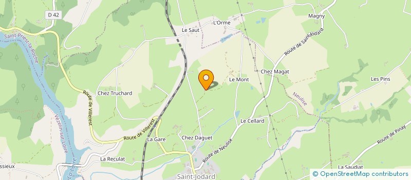 localisation de l'entreprise MADAME VERONIQUE BRU  SAINT-JODARD