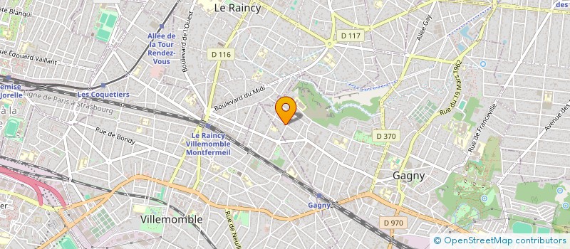 localisation de l'entreprise MADAME VERONIQUE BRUCHE à GAGNY