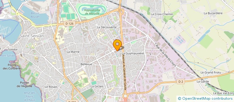 localisation de l'entreprise MADAME VERONIQUE BRUNEAU  SAINT-MALO