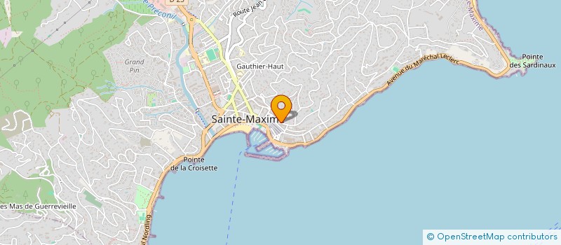 localisation de l'entreprise MADAME VERONIQUE BRUNO à SAINTE-MAXIME