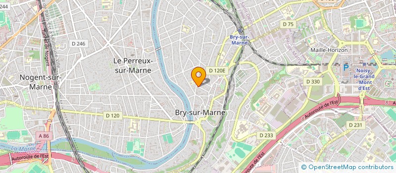 localisation de l'entreprise MADAME VERONIQUE BUDIN  BRY-SUR-MARNE