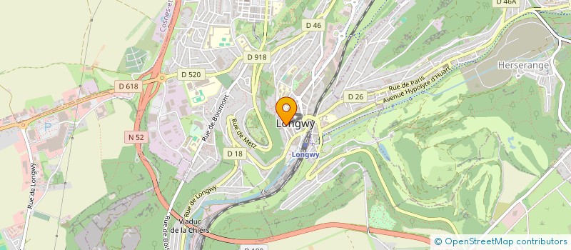 localisation de l'entreprise MADAME VERONIQUE BUDINGER à LONGWY