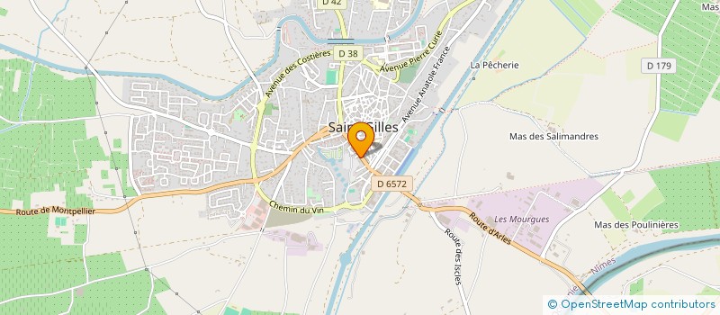 localisation de l'entreprise MADAME VERONIQUE BUFFARD  SAINT-GILLES