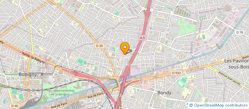 localisation de l'entreprise MADAME VERONIQUE BUMBACA à BOBIGNY