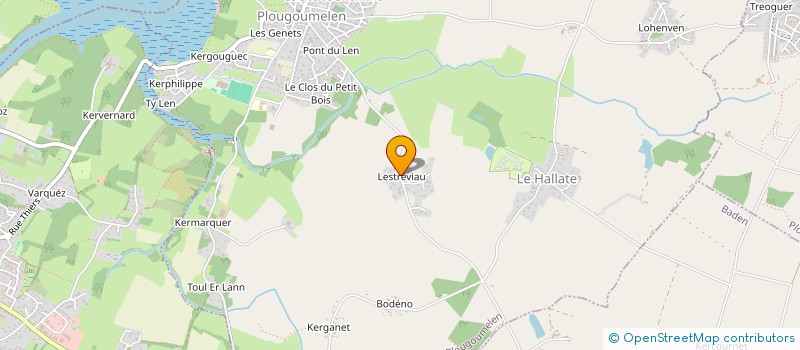 localisation de l'entreprise MADAME VERONIQUE BURCHER  PLOUGOUMELEN