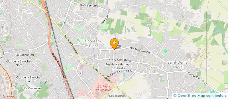 localisation de l'entreprise MADAME VERONIQUE BURGEVIN à SAINT-DENIS-EN-VAL