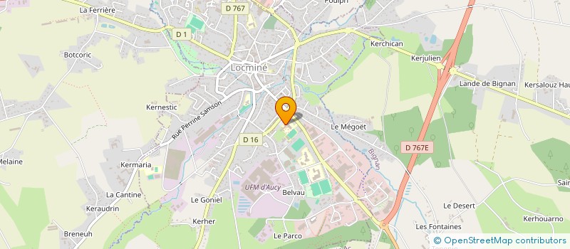 localisation de l'entreprise MADAME VERONIQUE CADORET  MOREAC