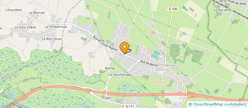 localisation de l'entreprise MADAME VERONIQUE CAILLON  PRINQUIAU