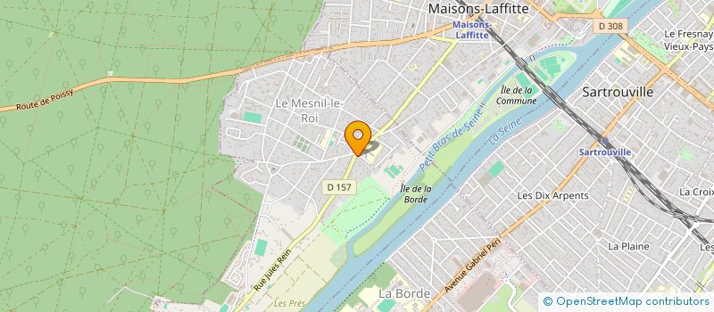 localisation de l'entreprise MADAME VERONIQUE CALVINI  SAINT-GERMAIN-EN-LAYE