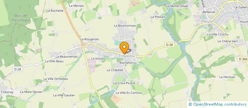 localisation de l'entreprise MADAME VERONIQUE CANDAT à PLESLIN-TRIGAVOU
