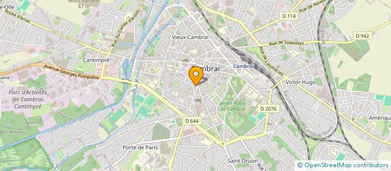 localisation de l'entreprise MADAME VERONIQUE CANDILLIER  CAMBRAI